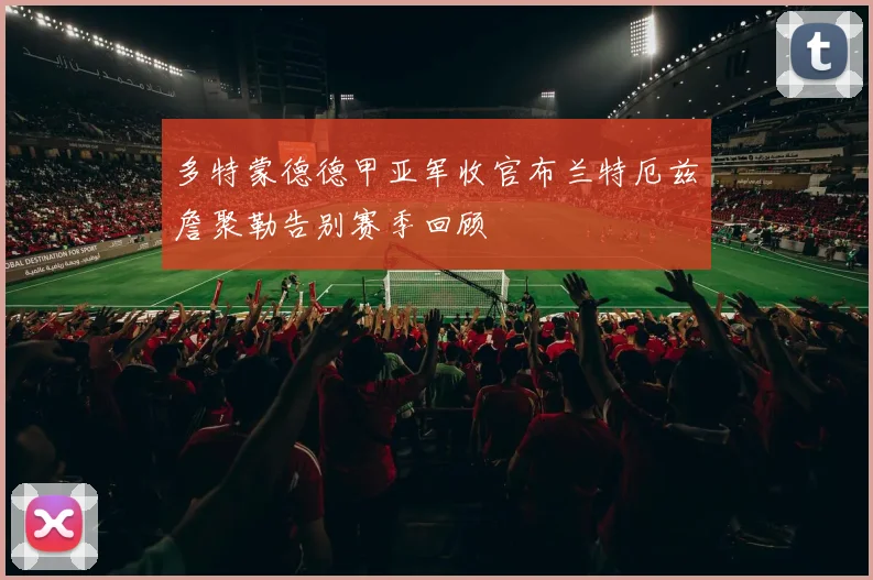 多特蒙德德甲亚军收官布兰特厄兹詹聚勒告别赛季回顾
